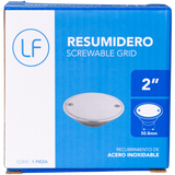 Rejilla Ciega Resumidero 2 Pulgadas Redondo Metálico Lf