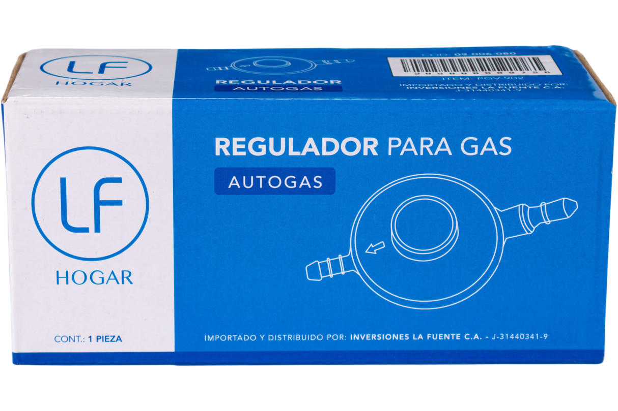 Regulador Válvula De Gas Con Rosca Para Bombonas Plateado Lf