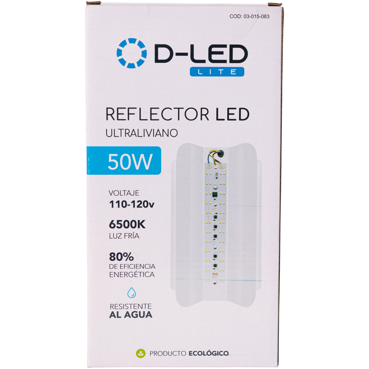 Reflector Led 50w Ultra Liviana Lámpara Bombillo Fría Exxel
