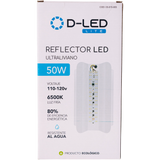Reflector Led 50w Ultra Liviana Lámpara Bombillo Fría Exxel