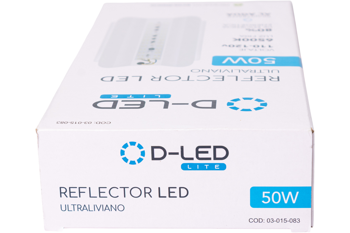 Reflector Led 50w Ultra Liviana Lámpara Bombillo Fría Exxel