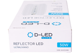 Reflector Led 50w Ultra Liviana Lámpara Bombillo Fría Exxel