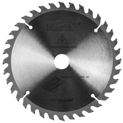 Disco De Sierra Circular 7'' 180mm 36 Dientes Madera Master
