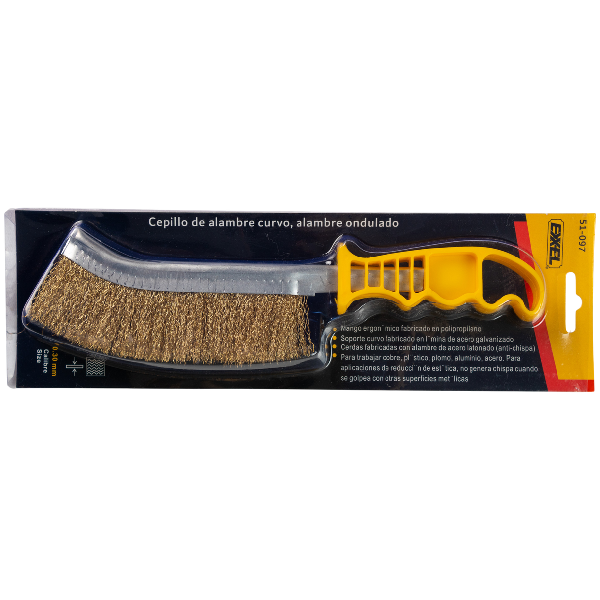 Cepillo De Alambre Mango Plástico Exxel