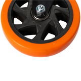 Rueda Giratoria 5 Pulgadas C/rolinera Naranja Exxel