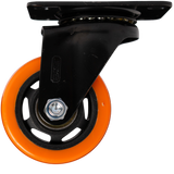 Rueda Giratoria 3 Pulgadas C/rolinera Naranja Exxel