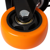 Rueda Giratoria 3 Pulgadas C/rolinera Naranja Exxel