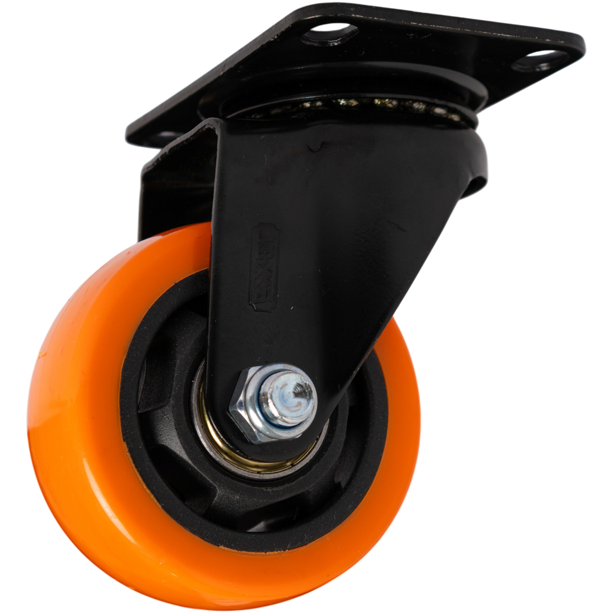 Rueda Giratoria 3 Pulgadas C/rolinera Naranja Exxel