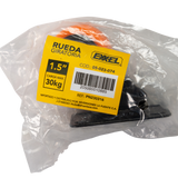 Rueda Giratoria 1.5 Pulgadas C/rolinera Naranja Exxel