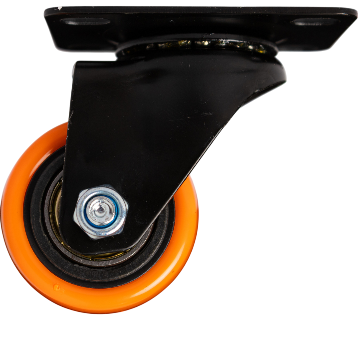 Rueda Giratoria 1.5 Pulgadas C/rolinera Naranja Exxel