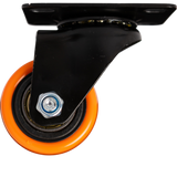Rueda Giratoria 1.5 Pulgadas C/rolinera Naranja Exxel