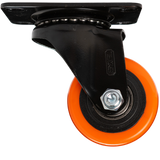 Rueda Giratoria 2.5 Pulgadas C/rolinera Naranja Exxel