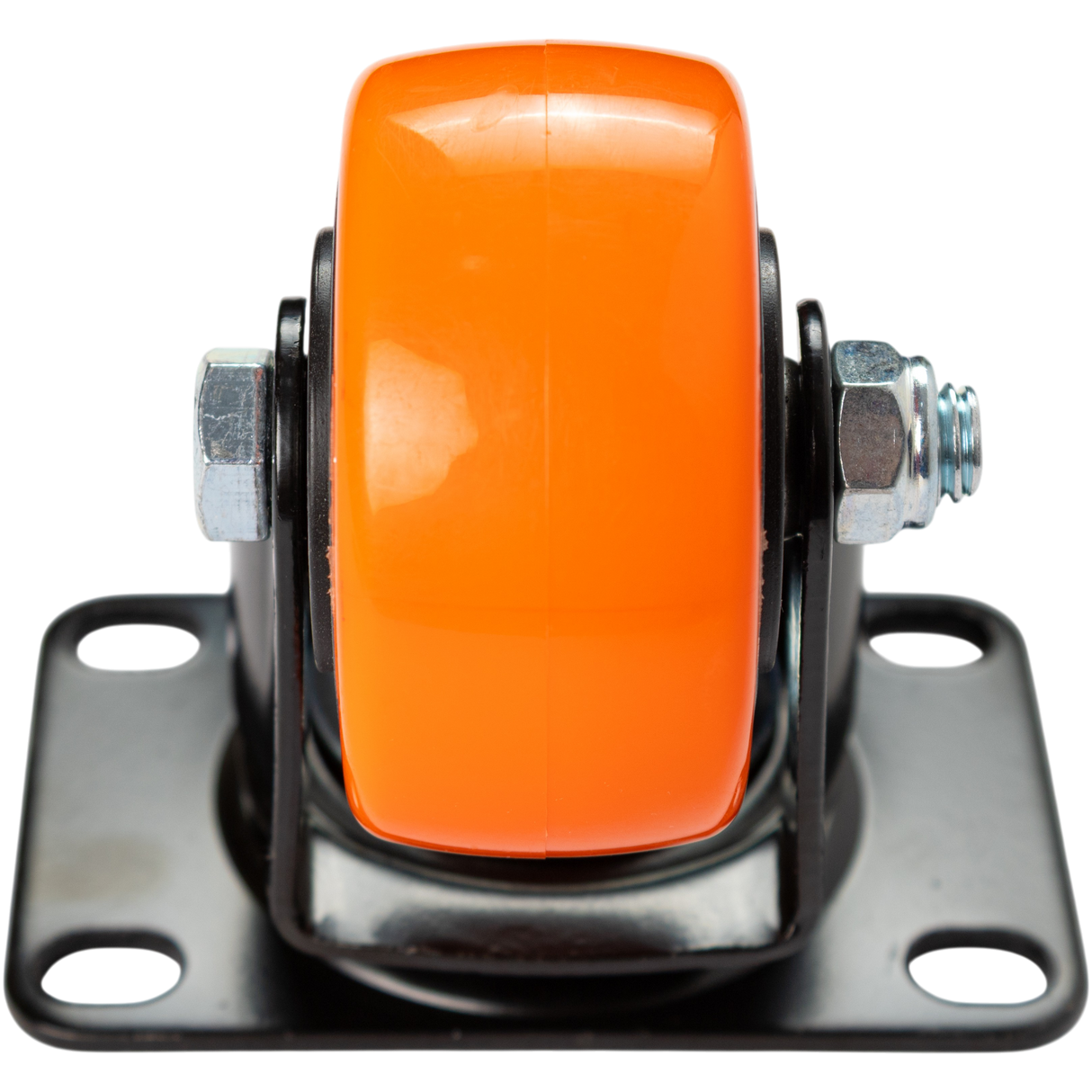 Rueda Giratoria 2.5 Pulgadas C/rolinera Naranja Exxel