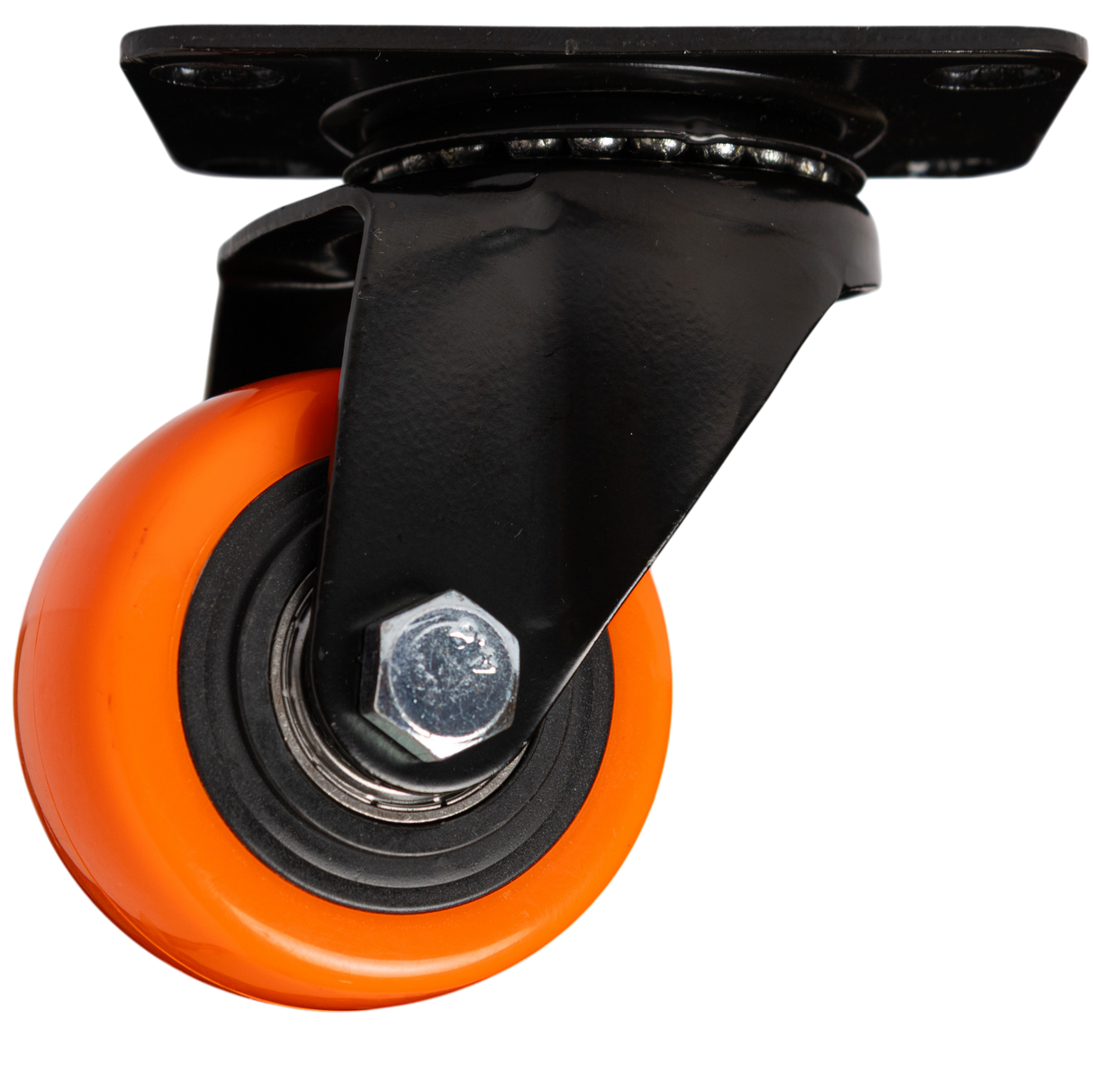 Rueda Giratoria 2.5 Pulgadas C/rolinera Naranja Exxel