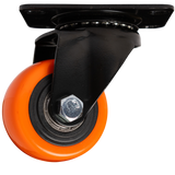 Rueda Giratoria 2.5 Pulgadas C/rolinera Naranja Exxel