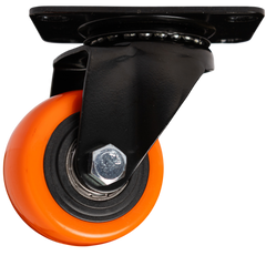 Rueda Giratoria 2.5 Pulgadas C/rolinera Naranja Exxel