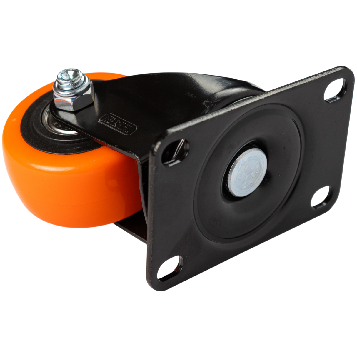 Rueda Giratoria 2.5 Pulgadas C/rolinera Naranja Exxel