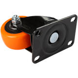 Rueda Giratoria 2.5 Pulgadas C/rolinera Naranja Exxel