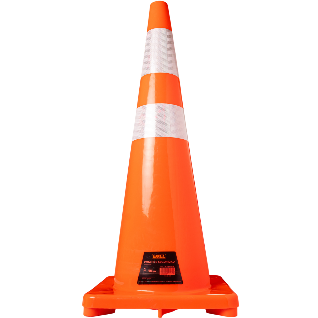 Cono Seguridad Vial 35 Pulgadas 90cm Exxel