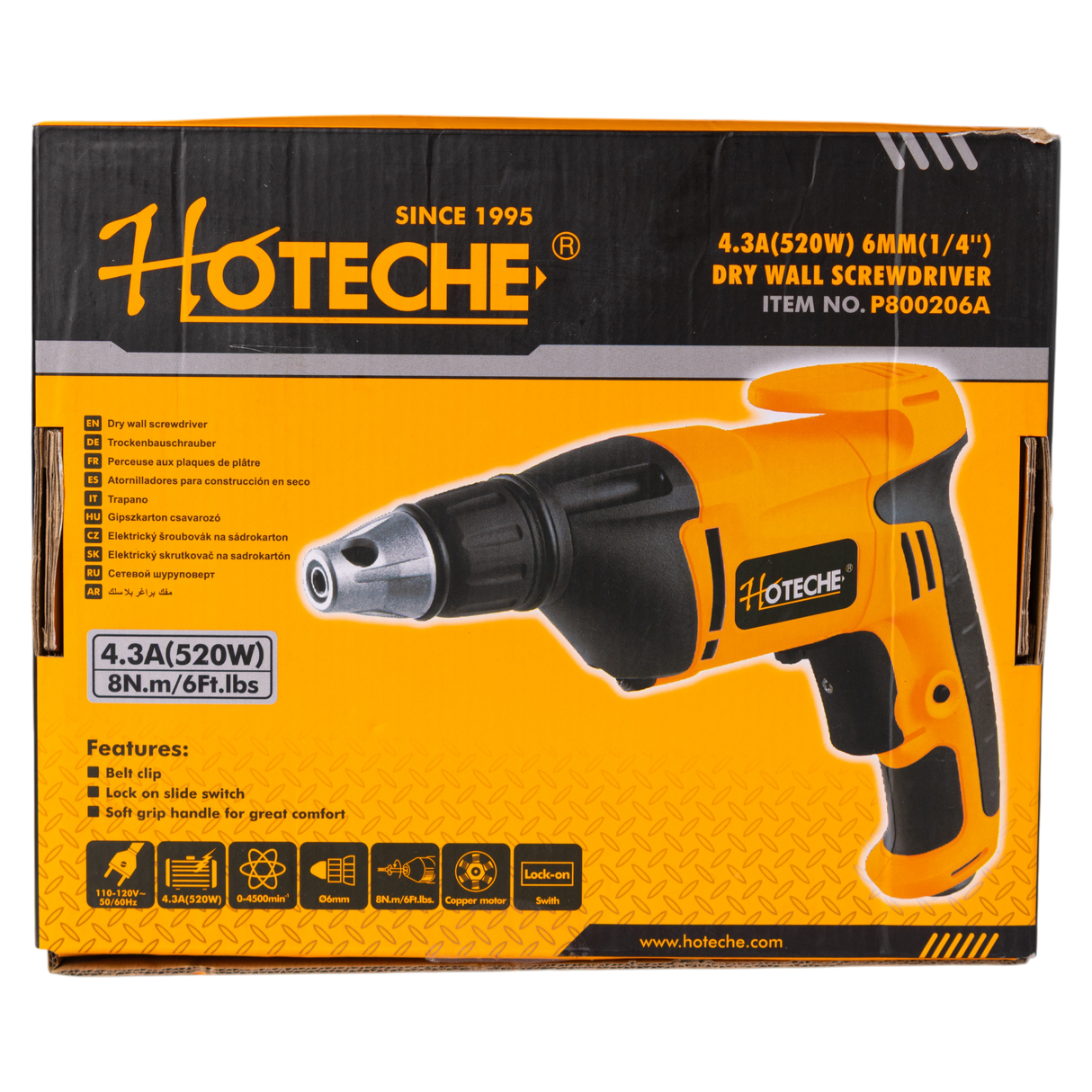 Taladro Atornillador Dry Wall 520w Hoteche