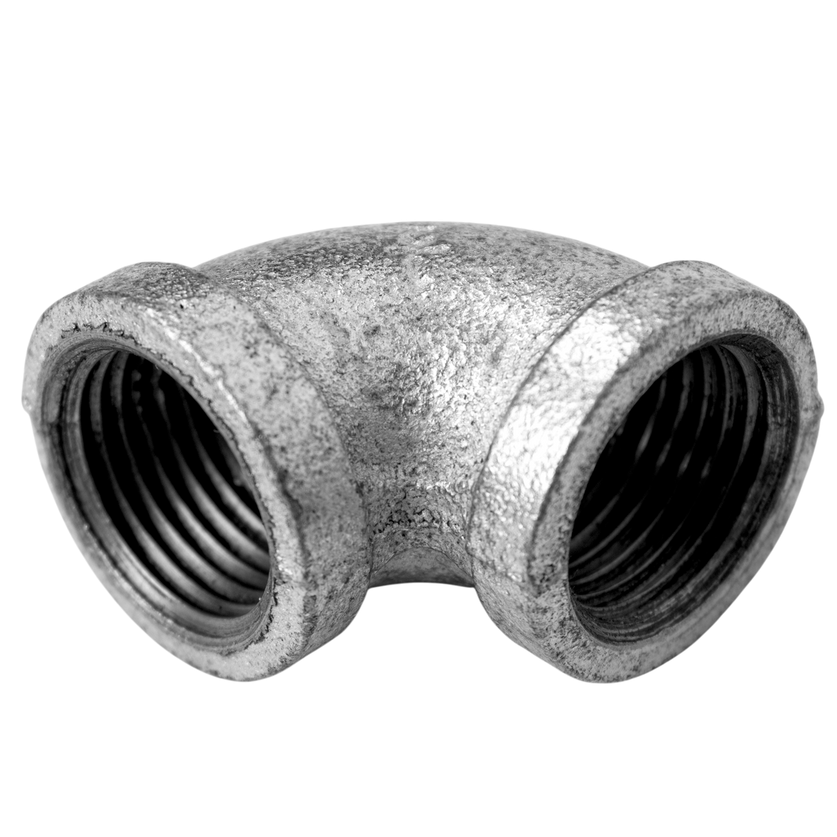 Codo Hierro Galvanizado 1/2 90 Grados Metales Aleados