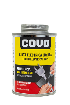 Teipe Electrico Liquido Aislante Covo 125ml Covo