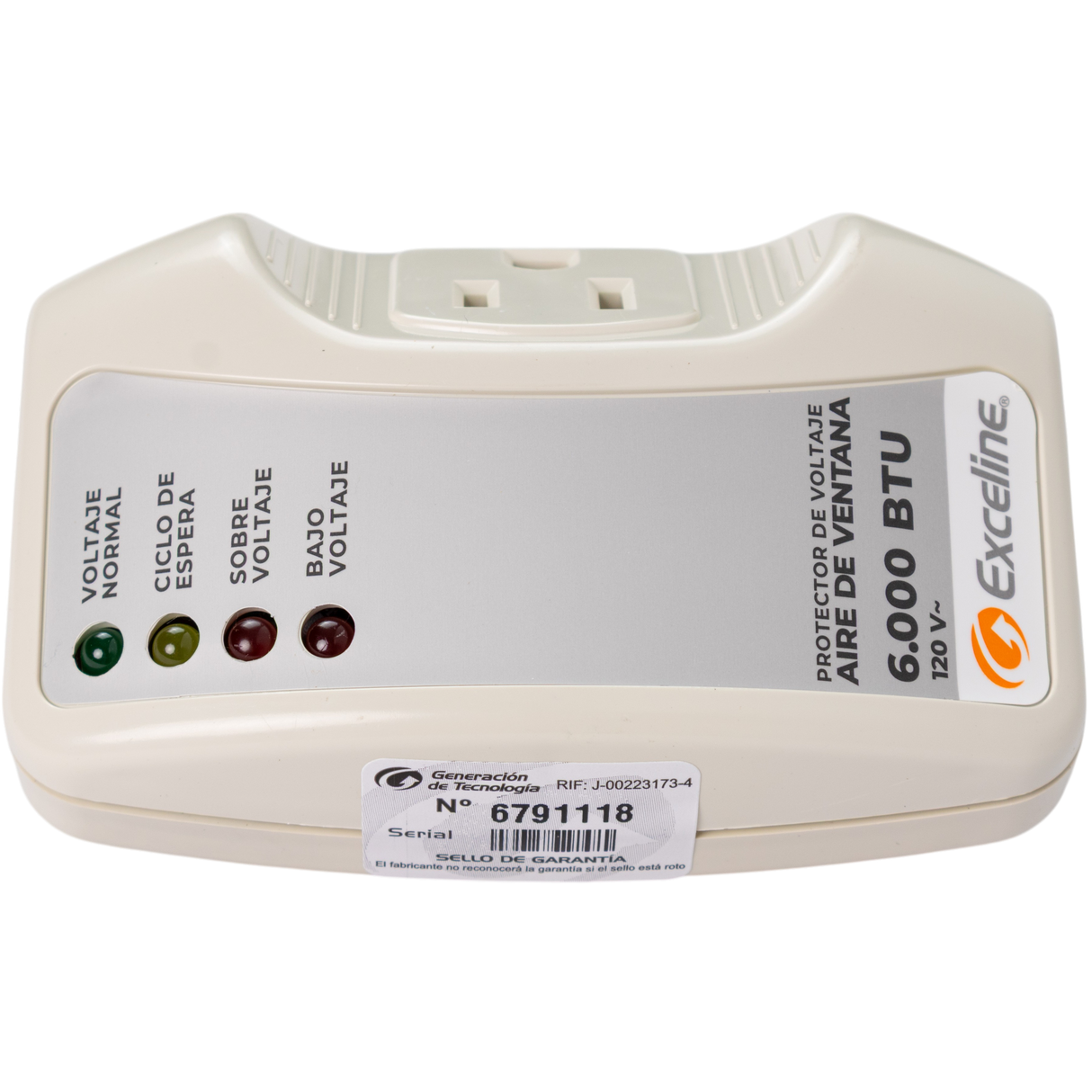Protector De Voltaje 120v Aire De Ventana 6000 Btu Exceline