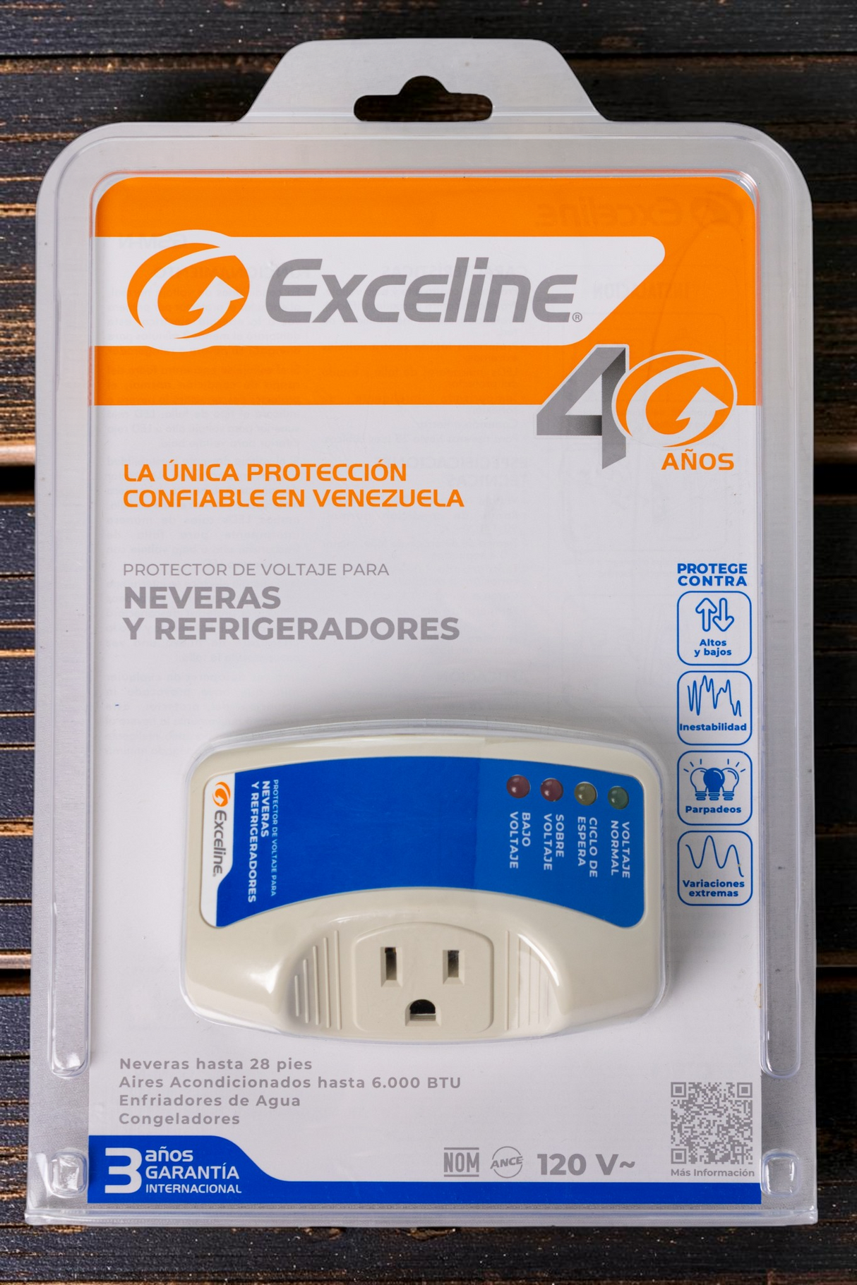 Protector De Voltaje 120v Para Neveras Exceline