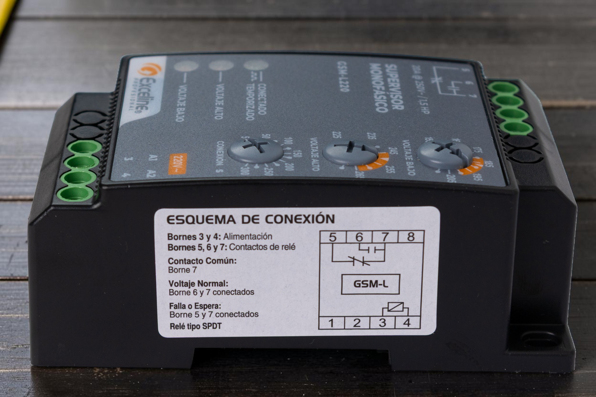 Supervisor De Voltaje Monofásico 10a 220v Exceline