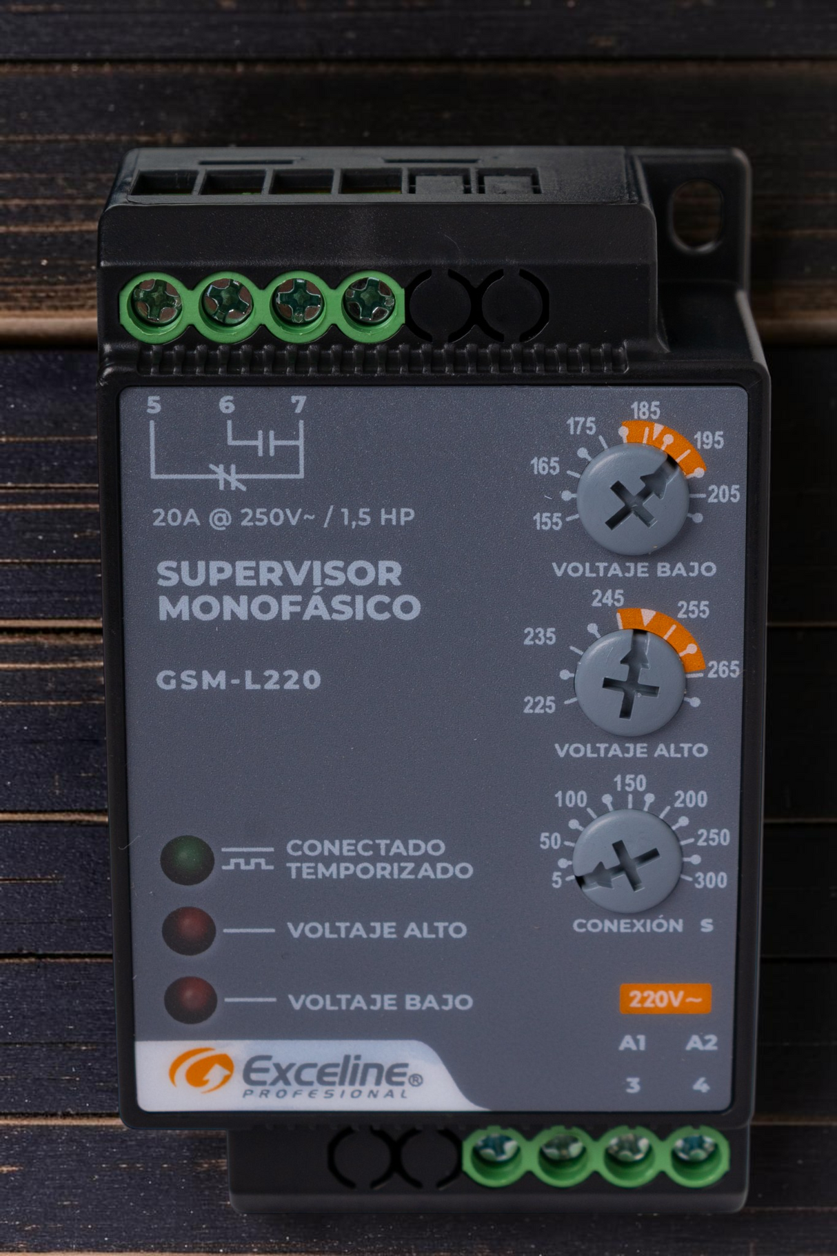Supervisor De Voltaje Monofásico 10a 220v Exceline