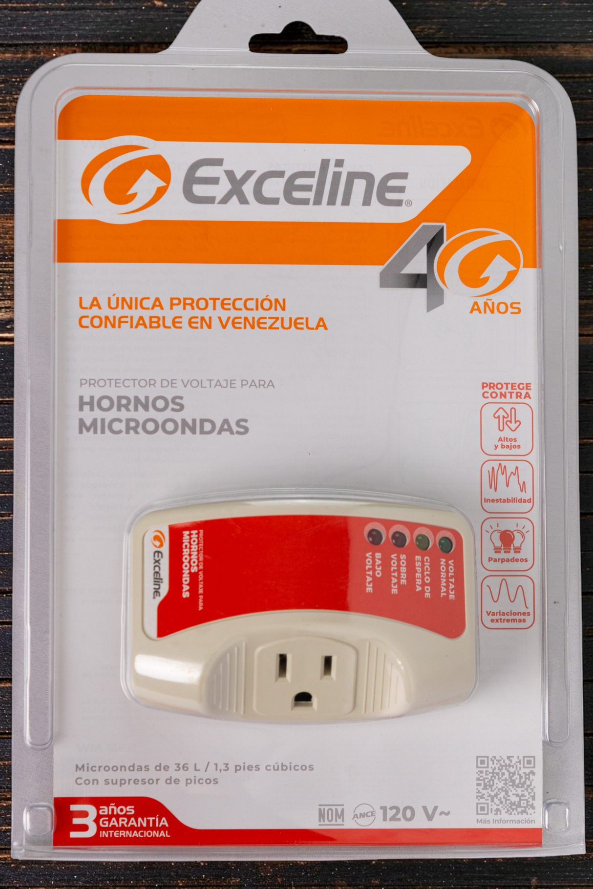 Protector De Voltaje 120v Para Microondas Exceline