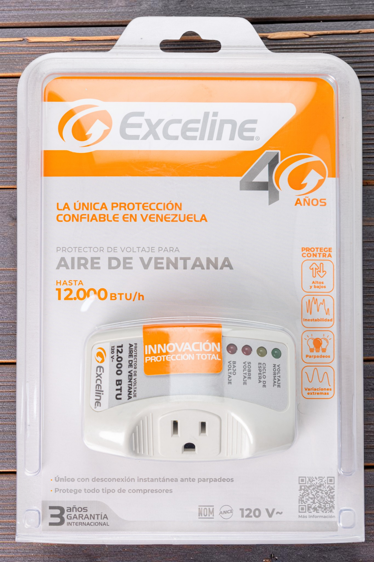 Protector De Voltaje 120v Aire Ventana 12000 Btu Exceline