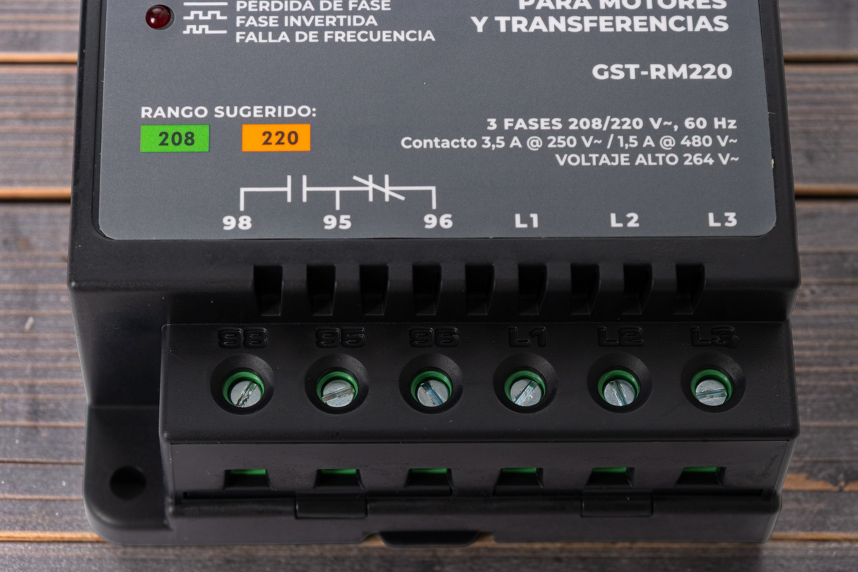 Supervisor De Voltaje Trifásico 220v Exceline