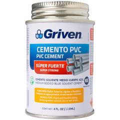 Pega Para Tuberías Pvc Extra Fuerte 4oz Agua Fria Griven