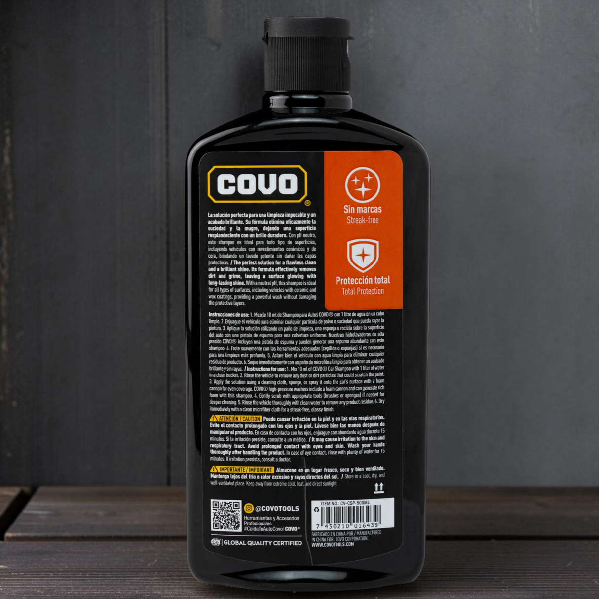 Shampoo Concentrado Para Autos 500ml Covo