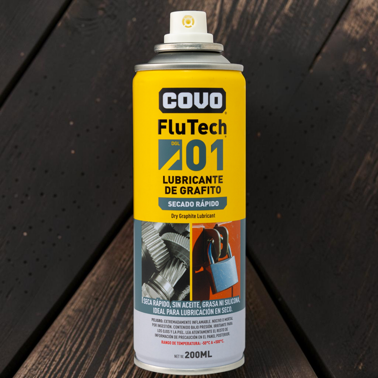 Spray Lubricante Base Grafito Revestimiento De Caucho Covo