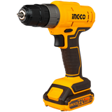 Set Taladro Inalámbrico Con Mecha Y 2 Baterías 12v Ingco