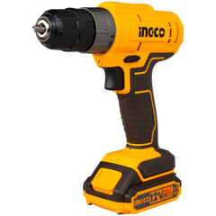 Set Taladro Inalámbrico Con Mecha Y 2 Baterías 12v Ingco