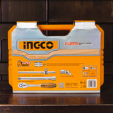 Juego Set Rachet 1/2 Dados Milimétricos 25pzs Ingco
