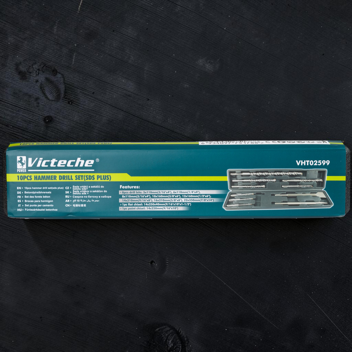 Juego De Mechas Brocas Para Martillos 10 Piezas Victeche