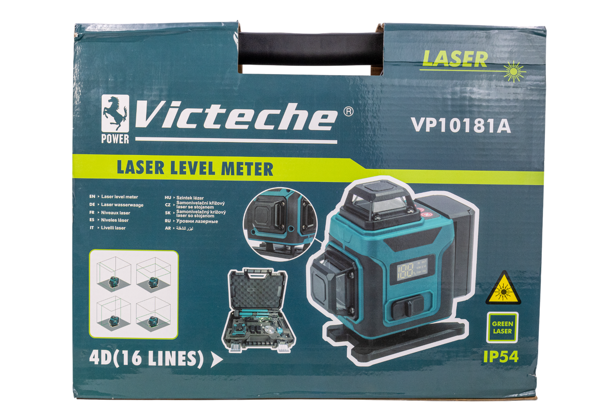 Nivel Laser Autonivelante 16 Líneas Con Maleta Victeche