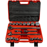 Juego Set Rachet 3/4 Dados Milimétricos 21pzs Victeche