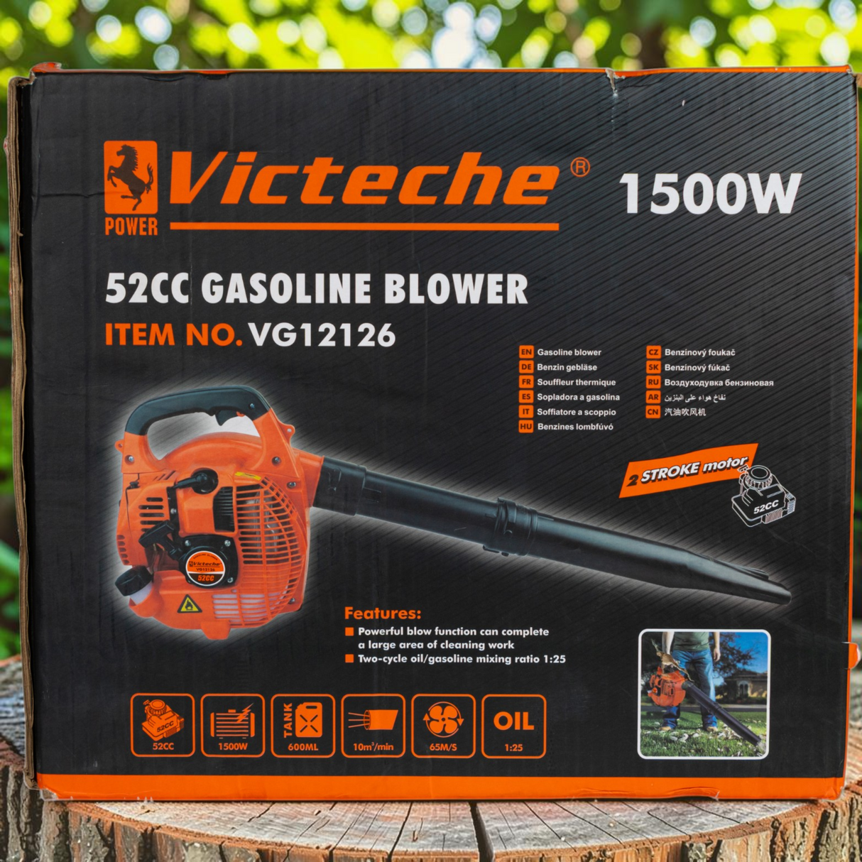 Sopladora A Gasolina 2 Tiempos 1500w Victeche