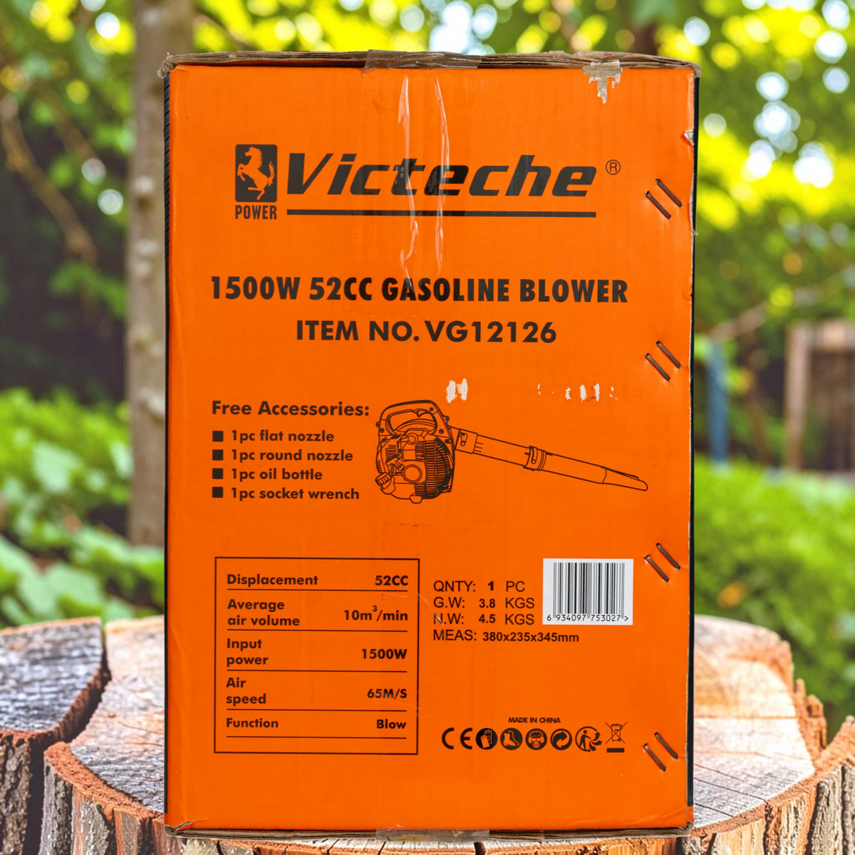 Sopladora A Gasolina 2 Tiempos 1500w Victeche