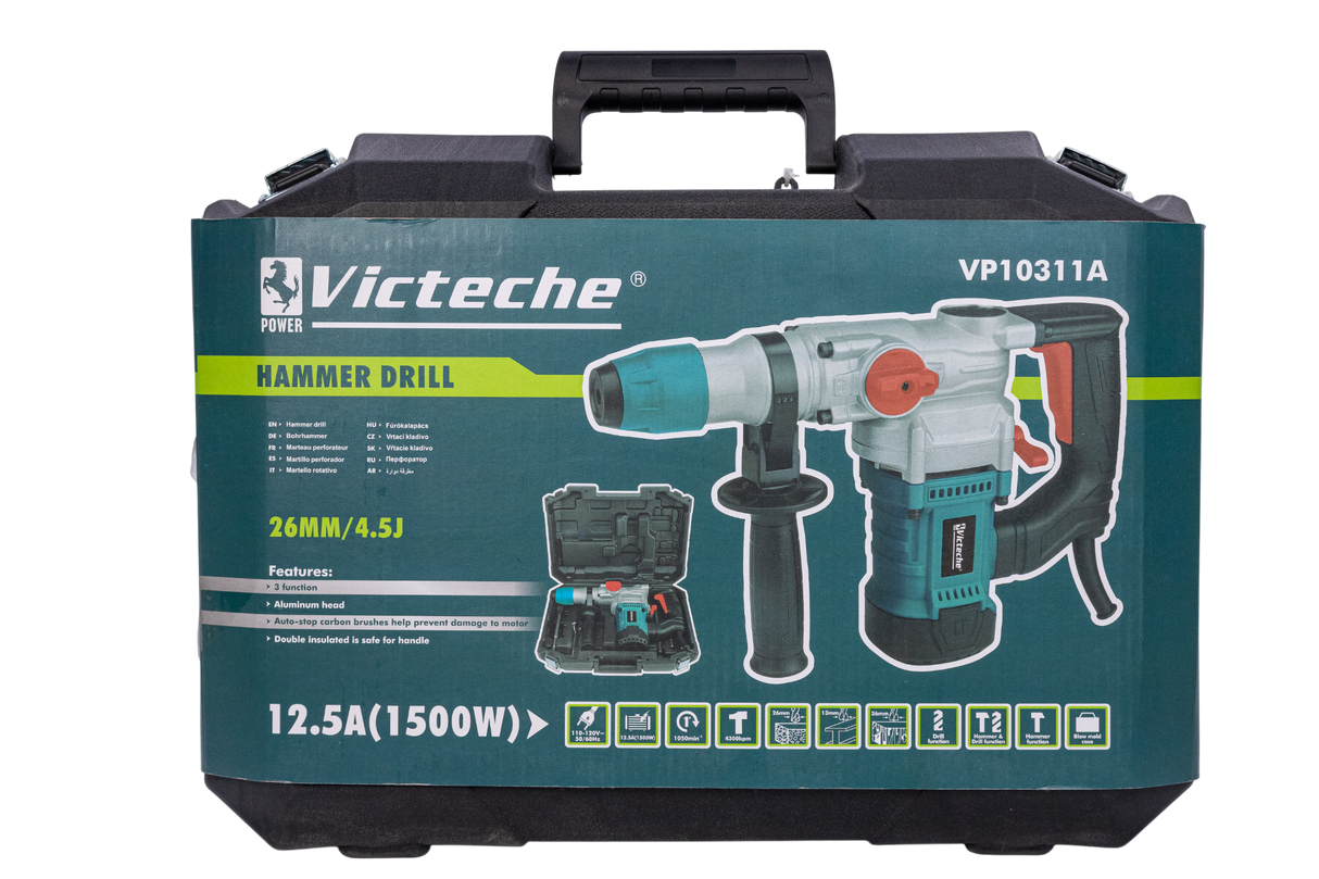 Rotomartillo 1500w De Tres Funciones Industrial Victeche