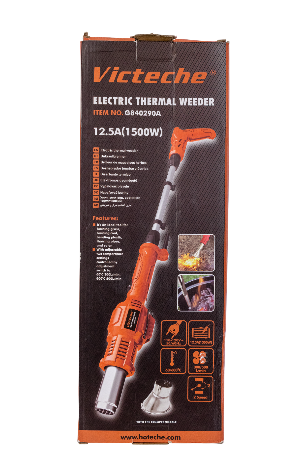 Pistola De Calor De Mango Largo Quema Monte Victeche