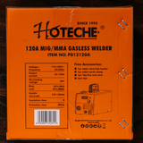 Maquina De Soldar 120a Alambre Inverter Sin Gas Mig Hoteche