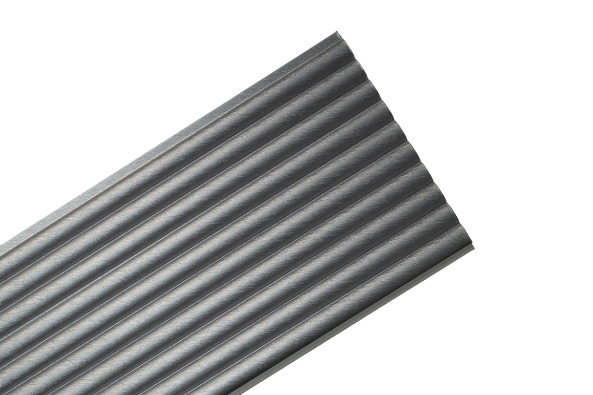 Wall Panel Ondulado Metálico Pvc 20cm X 2.9m