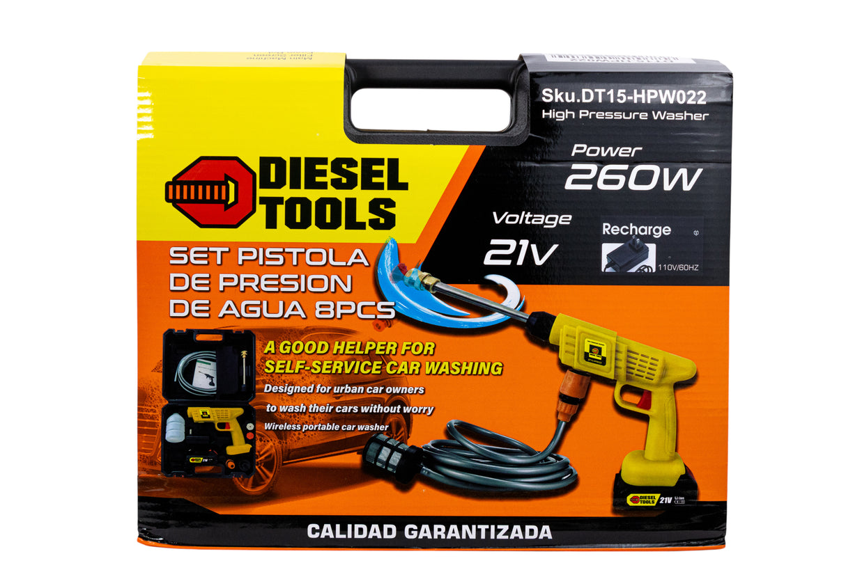 Pistola D Agua Hidrojet Eléctrica D Altapresión Portatil 21v Diesel Tools - GASKA