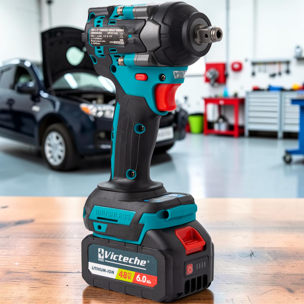 Llave De Impacto Inalámbrica 450nm 1/2 20v Brushless Hoteche